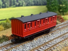 Red Composite Coach Roof N Gauge in Tan Fine Detail Plastic