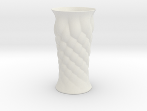 Vase 845 in White Natural Versatile Plastic