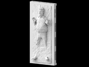 George Lucas in Carbonite (20cm) in White Natural Versatile Plastic