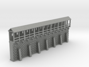 Stadtmauersegment - 1:220 (Z scale) in Gray PA12