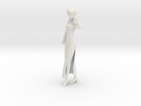 1/20 Lynn Minmay Salute Pose 2 in White Natural Versatile Plastic