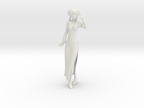 1/24 Lynn Minmay Salute Pose 2 in White Natural Versatile Plastic