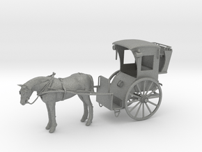 Hansom Cab Miniature in Gray PA12: 28mm