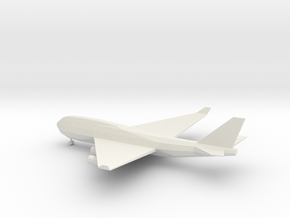 (LARGE) Low-Poly Airliner in White Natural Versatile Plastic