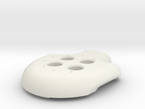 Puck, Puck, Bruce! Top Shell - v7 in White Natural Versatile Plastic