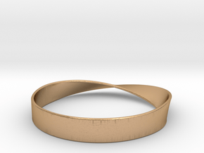 Möbius Bracelet Bangle in Natural Bronze: Small