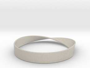 Möbius Bracelet Bangle in Natural Sandstone: Small