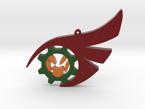 Cloqwork Orange Emblem Pendant in Matte High Definition Full Color: Small