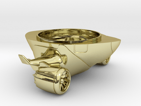 Airplane Ring Box (BOTTOM PART ONLY) in 18k Gold Plated Brass
