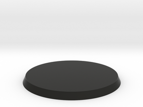 60mm round base - blank in Black Premium Versatile Plastic