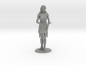 Elven Magic-User Miniature in Gray PA12: 28mm