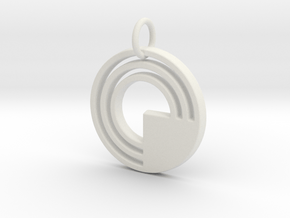 Creator Pendant in White Natural Versatile Plastic