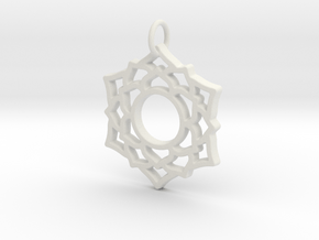 Creator Pendant in White Natural Versatile Plastic