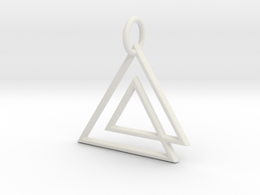 Creator Pendant in White Natural Versatile Plastic