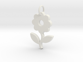 Creator Pendant in White Natural Versatile Plastic