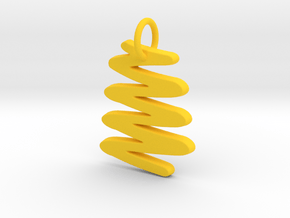 Creator Pendant in Yellow Processed Versatile Plastic