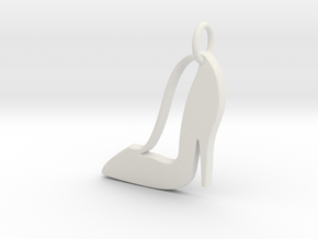 Makom-  High Heel Pendant in White Natural Versatile Plastic