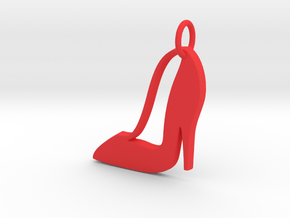 Makom-  High Heel Pendant in Red Processed Versatile Plastic