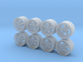 RUF 8.15x5 1/64 Scale Wheels in Smooth Fine Detail Plastic