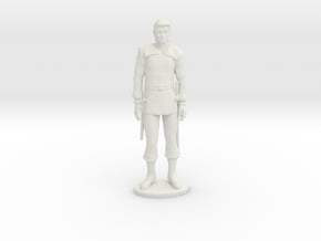 Half-Elf Miniature in White Natural Versatile Plastic: 1:55