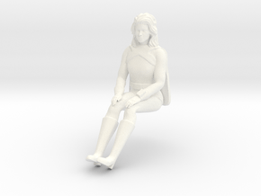 Electra Woman - Seated for Car in White Processed Versatile Plastic
