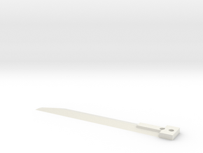 Sharp Knife Blade in White Natural Versatile Plastic
