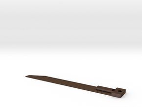 Sharp Knife Blade in Polished Bronze Steel