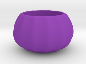 Cute Geometric Succulent 3D Printing Planter  in Purple Processed Versatile Plastic