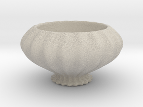 Lovely Geometric Succulent 3D Printing Planter  in Natural Sandstone