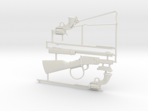 1:6 rifle & revolver set in White Natural Versatile Plastic