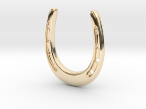 HorseShoe in 14k Gold Plated Brass