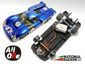 Chassis for Fly Lola T70 (AiO-S_AW) in Black PA12