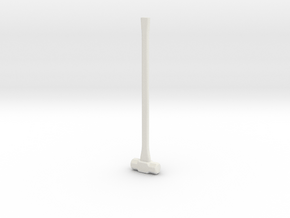 1:25 Scale Sledge Hammer in White Natural Versatile Plastic