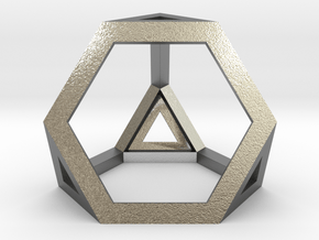 Truncated Tetrahedron in Natural Silver