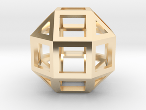 Rhombicuboctahedron in 14K Yellow Gold