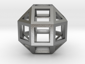Rhombicuboctahedron in Natural Silver