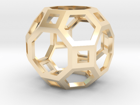 Truncated Cuboctahedron in 14K Yellow Gold