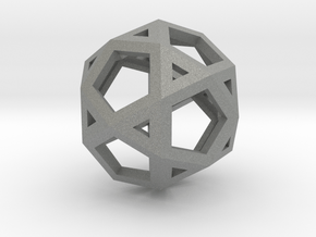 Icosidodecahedron in Gray PA12