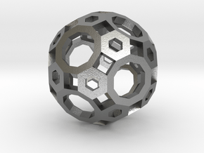 Truncated Icosidodecahedron in Natural Silver