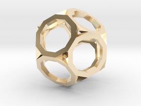 Truncated Dodecahedron in 14K Yellow Gold