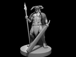 Human Male Barbarian 6 in Smooth Fine Detail Plastic