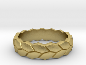 Wheat Ring in Natural Brass: 5 / 49