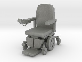Wheelchair 03 . 1:18 Scale. in Gray PA12