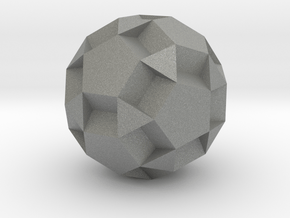 Small Dodecicosidodecahedron - 1 inch in Gray PA12