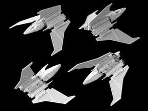 Omicron Attack Shuttle "Havoc Marauder" (1/270) in White Natural Versatile Plastic