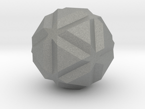 Small Icosicosidodecahedron - 1 Inch in Gray PA12