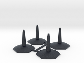 4 pack Flying-Space hex base stands in Black PA12