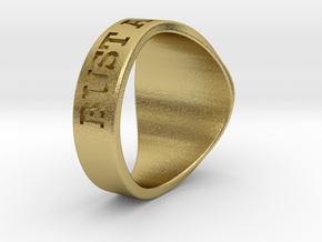 NuperBall ISUCK Ring s20 in Natural Brass