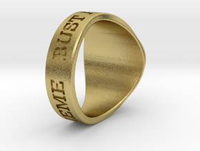 NuperBall ENTHYMEME Ring s20 in Natural Brass