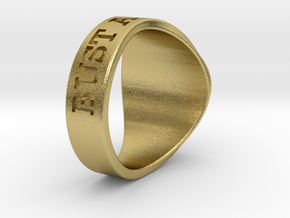 NuperBall YAWN Ring s20 in Natural Brass